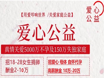 汝阳捐卵助孕生子 爱心志愿者招募